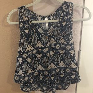 Tribal Print Top
